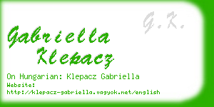 gabriella klepacz business card